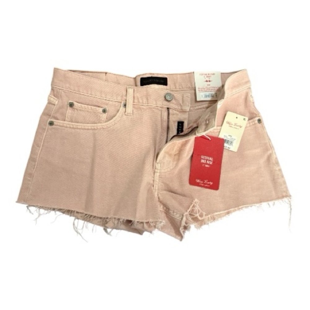 Lucky Brand Pink Festival Denim Shorts Size 6/28 Mid Rise NWT Blush Wash - Picture 10 of 11